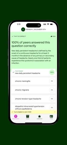 Neurology Question of the Day iPhone screenshot