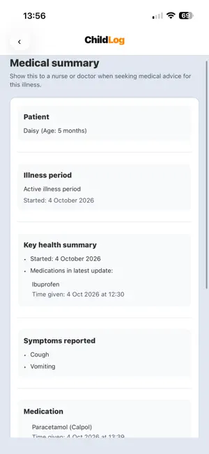 ChildLog screenshot 4