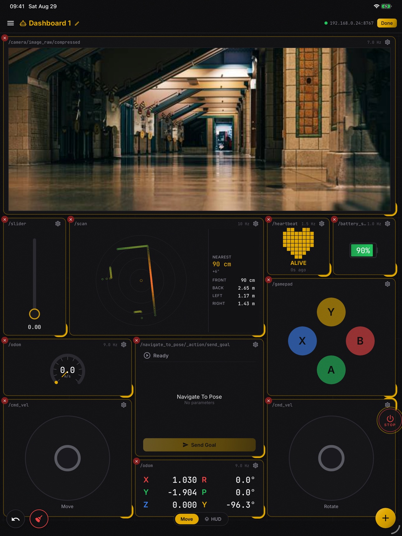 Screenshot 9 of Tinca: ROS 2 Robot Control