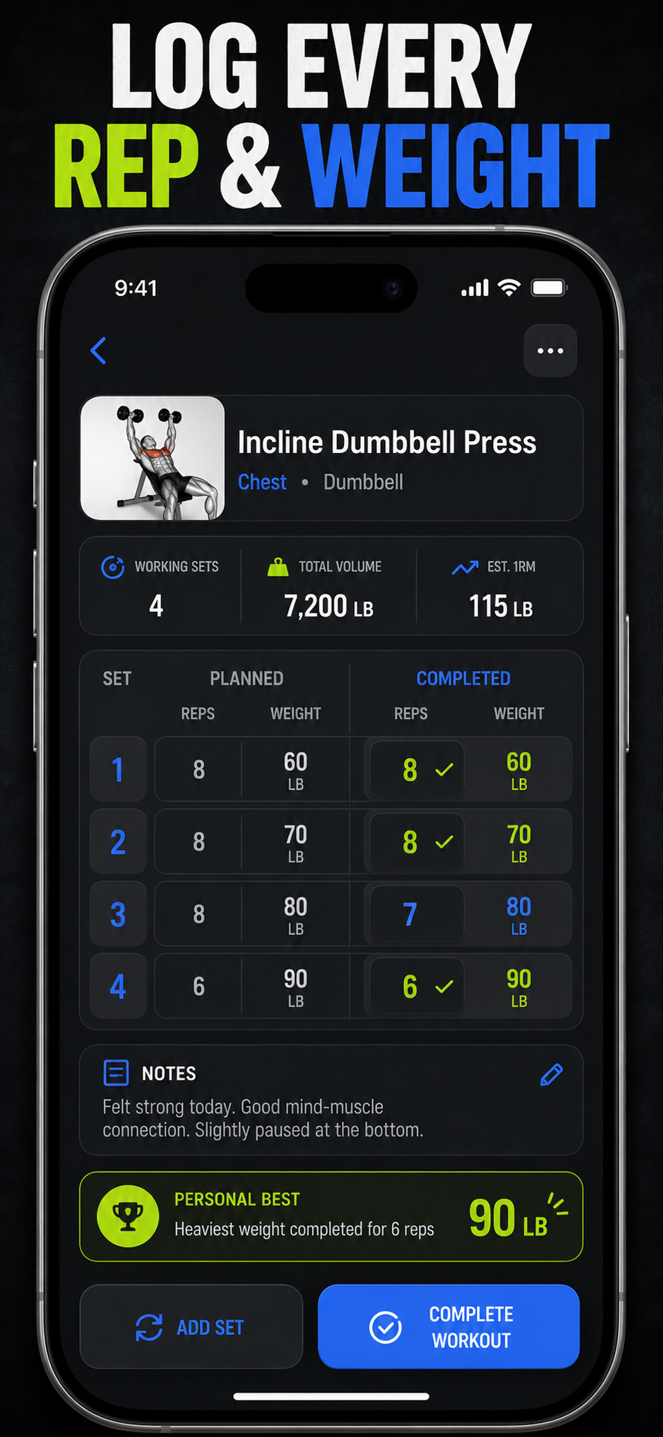 Gym Workout Tracker & Log screenshot 6
