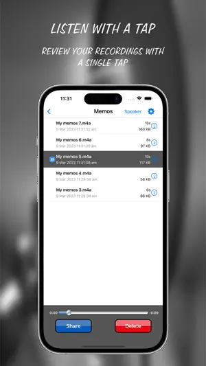 Voice Recorder : Audio Memos screenshot 3