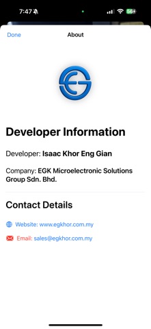 EGK OpticEx AR screenshot
