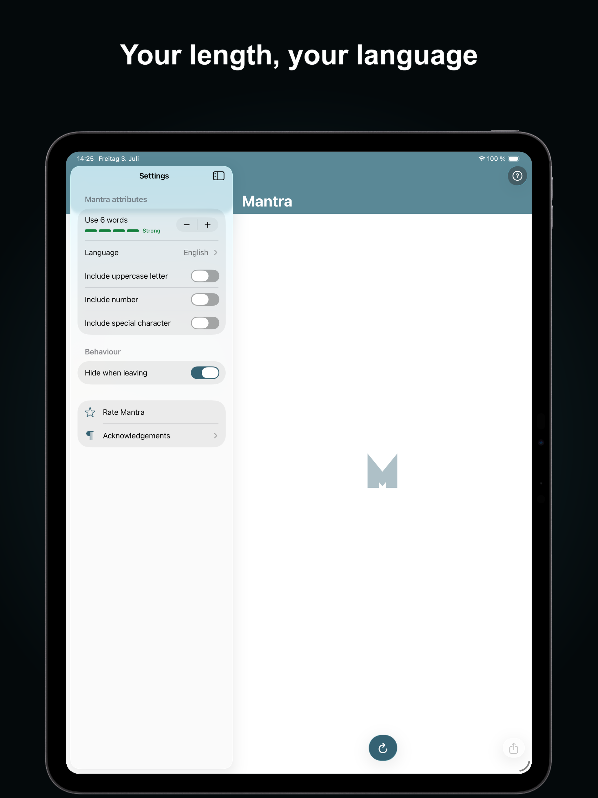 Mantra - Password Generator screenshot 5