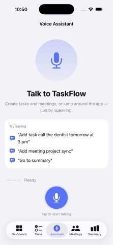 AI VoicePlan: Tasks & Meeting iPhone screenshot