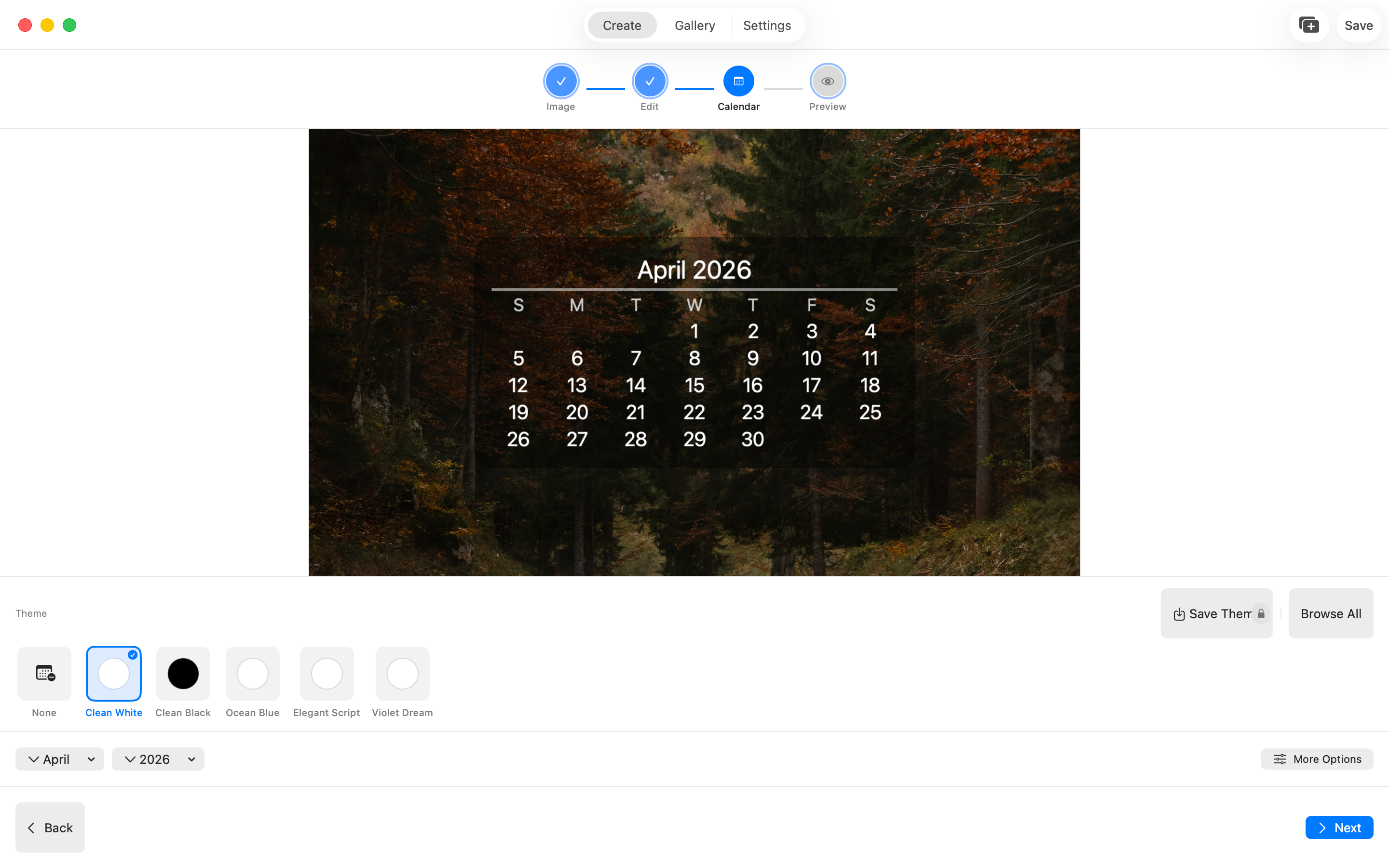 WidgeOne: Calendar Wallpapers
