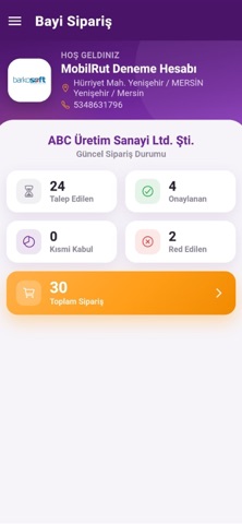 Bayi Sipariş screenshot