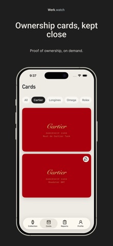 Werk - Watch Collection iPhone screenshot