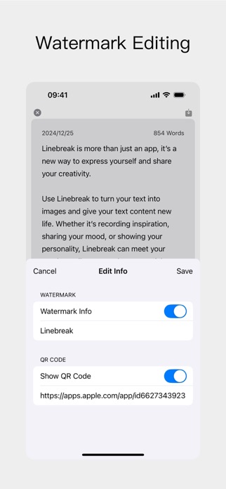 Linebreak-Display writings Screenshot 3 of 5