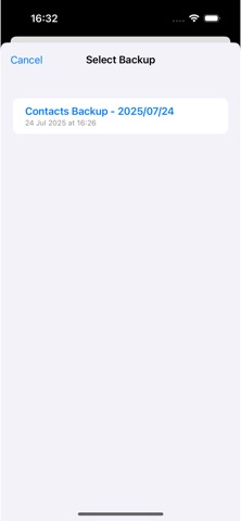 Backup Contact Plus screenshot