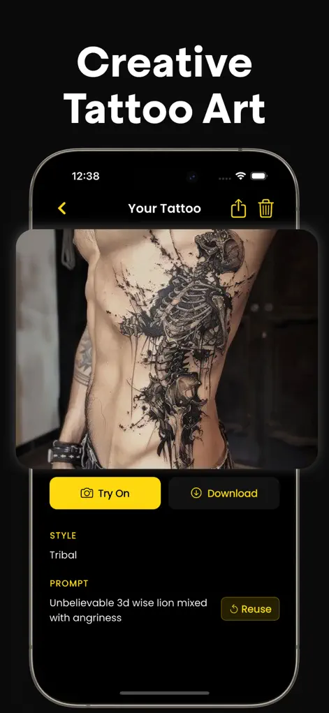 TattooGene: AI Tattoo Creator - Graphics & Design App | MWM
