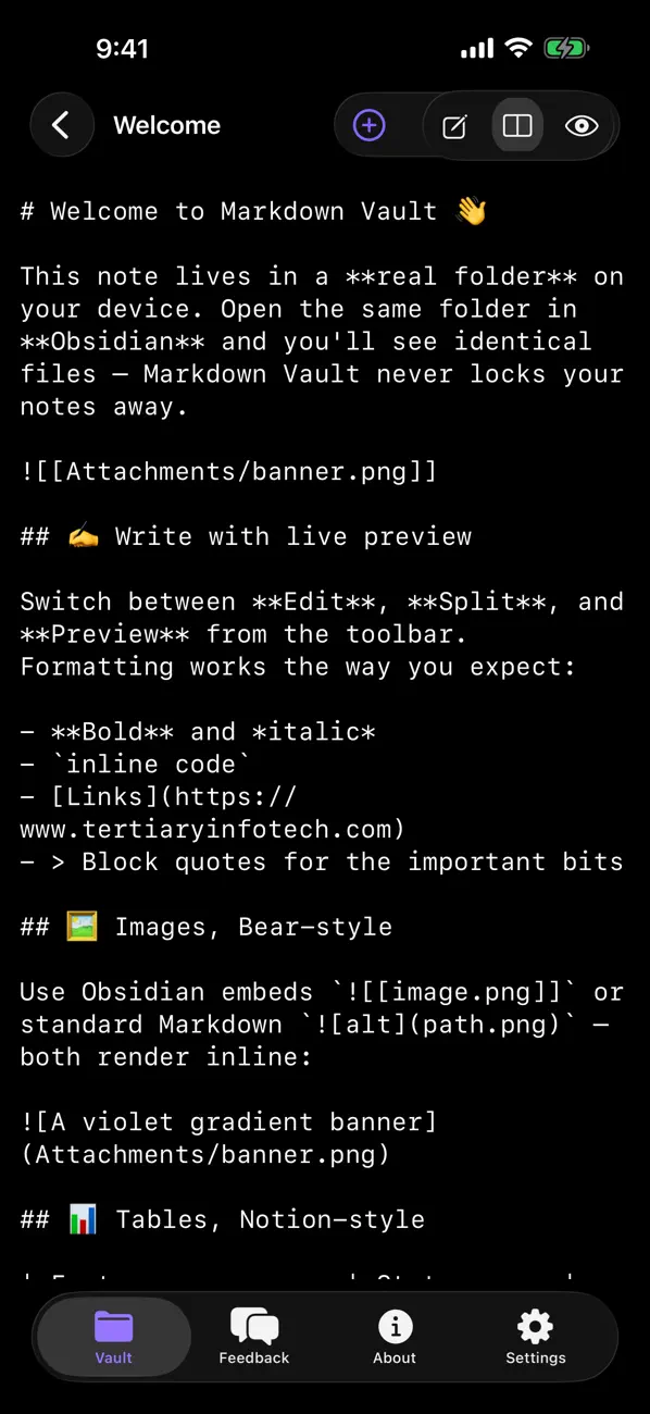 Tertiary Markdown screenshot 2
