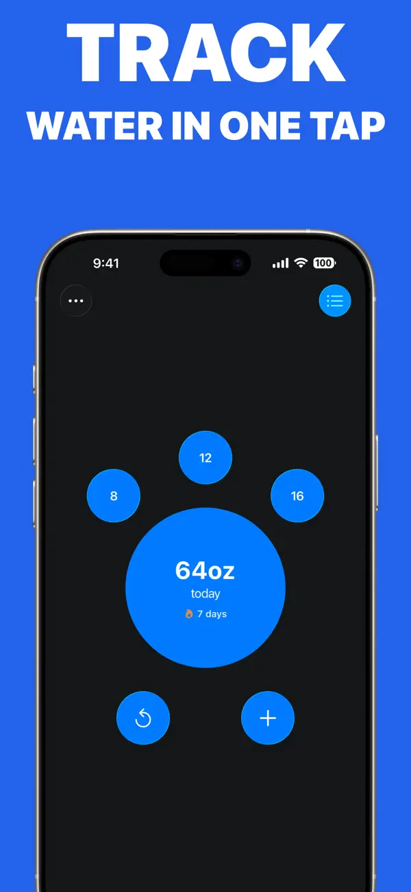 Screenshot #1 pour Simply Water: Suivi Hydration