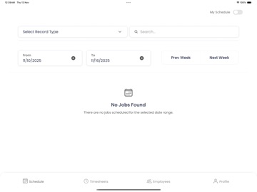 Airstudio Scheduling iPad screenshot