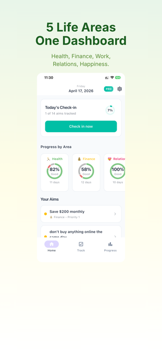 AimYear - Yearly Goal Tracker Screenshot 2 of 6