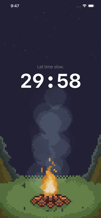 Campfire—30 minute focus timer Screenshot 1 of 6