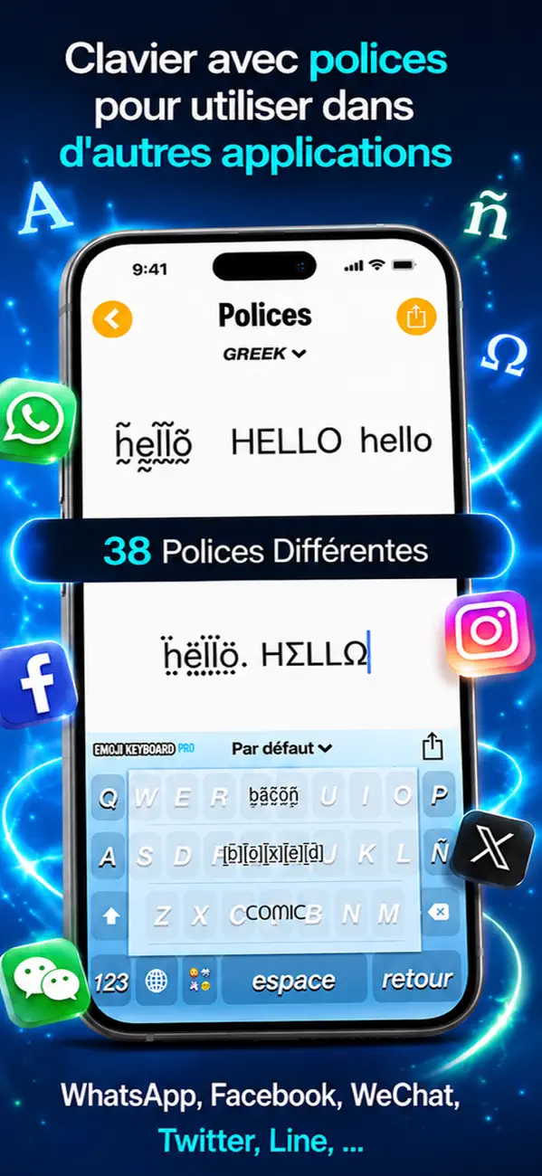 Screenshot #3 pour Emoji - Clavier & Stickers