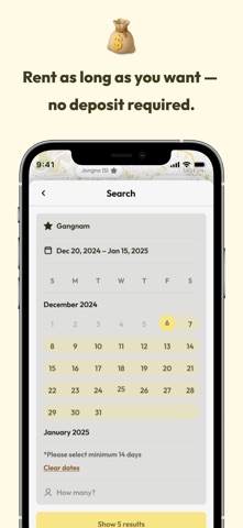 Enkostay: deposit-free rentals iPhone screenshot