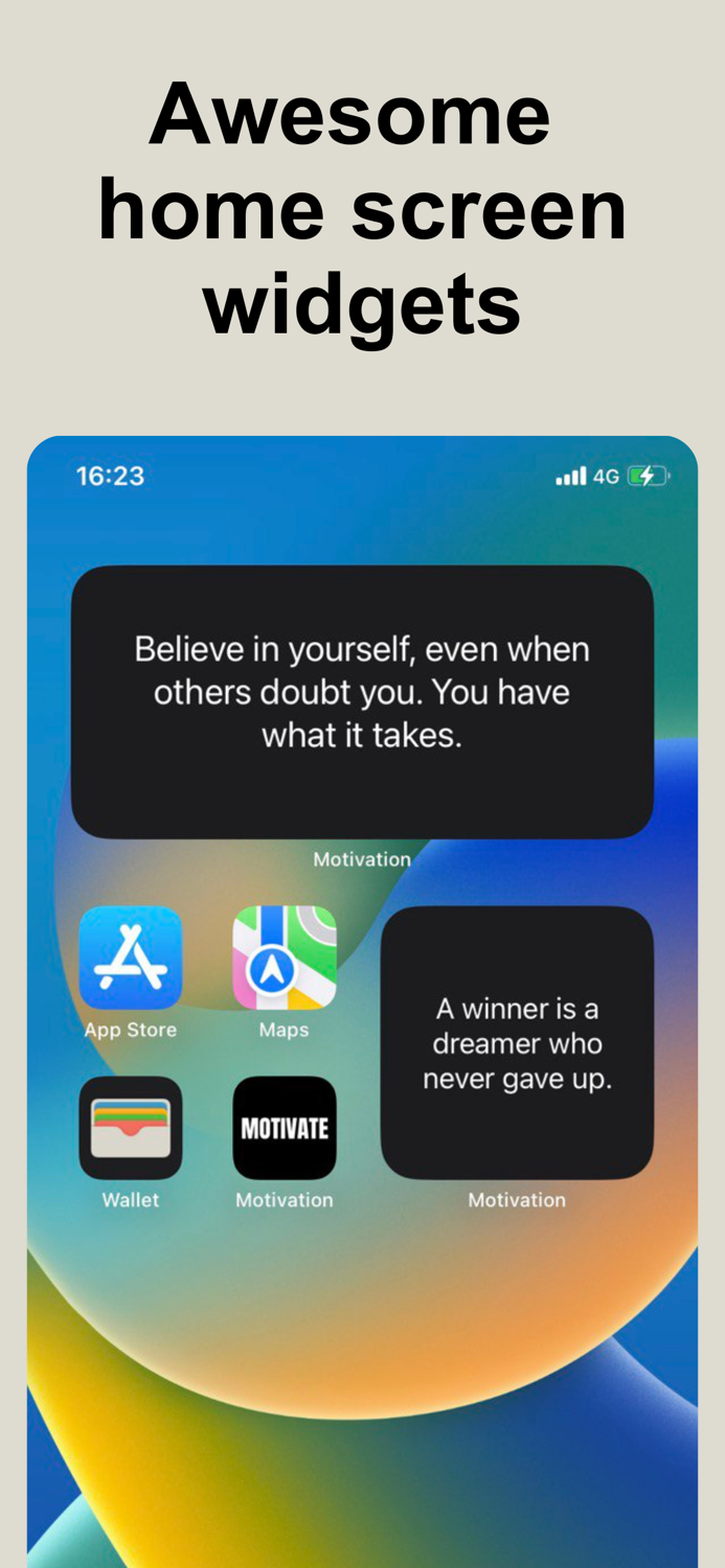 Motivation Widget and Quotes