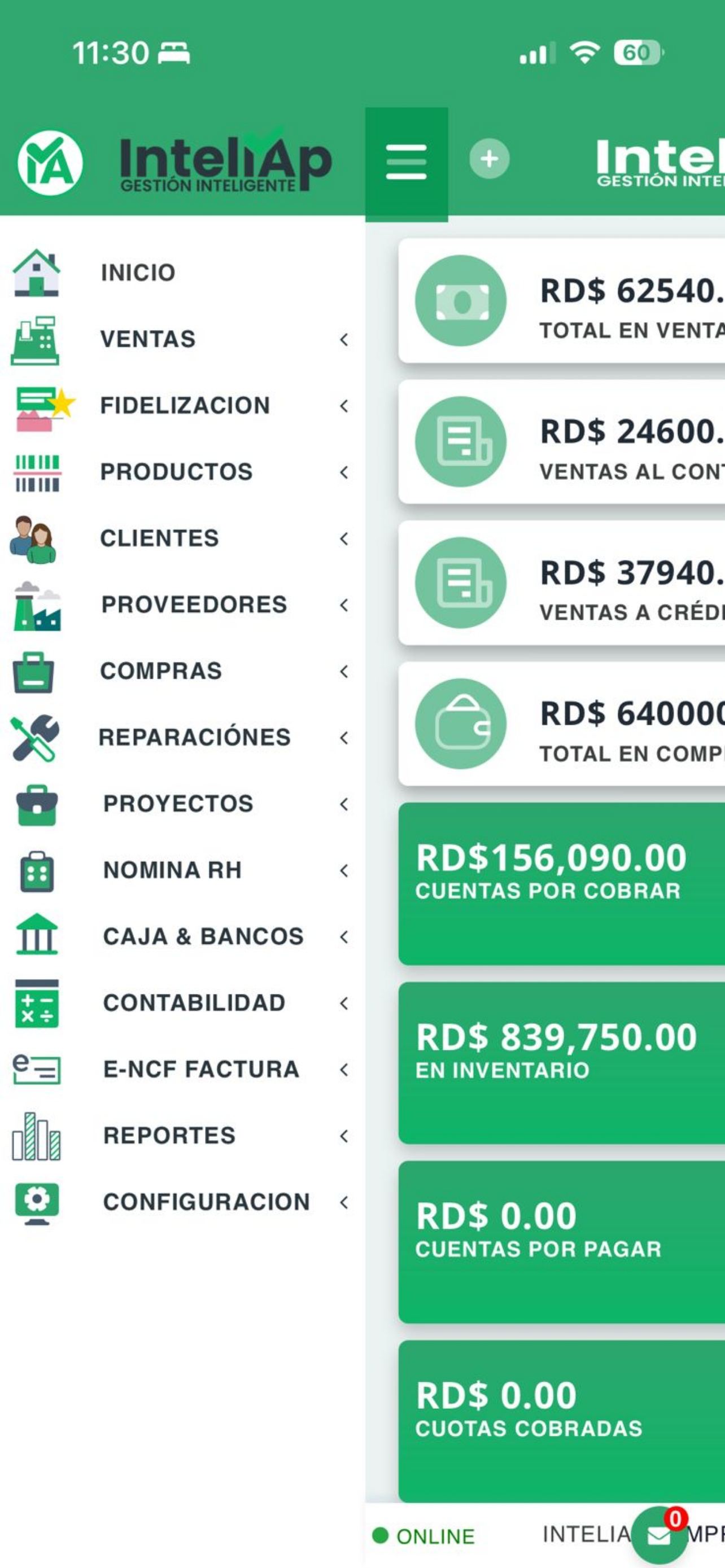 Inteliap ERP screenshot 10