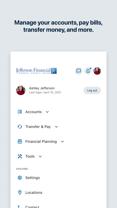 Jefferson Financial CU Mobile Screenshot