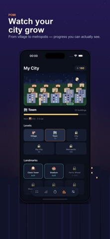 Pomi: Focus & City Builder Screenshot 2 of 5
