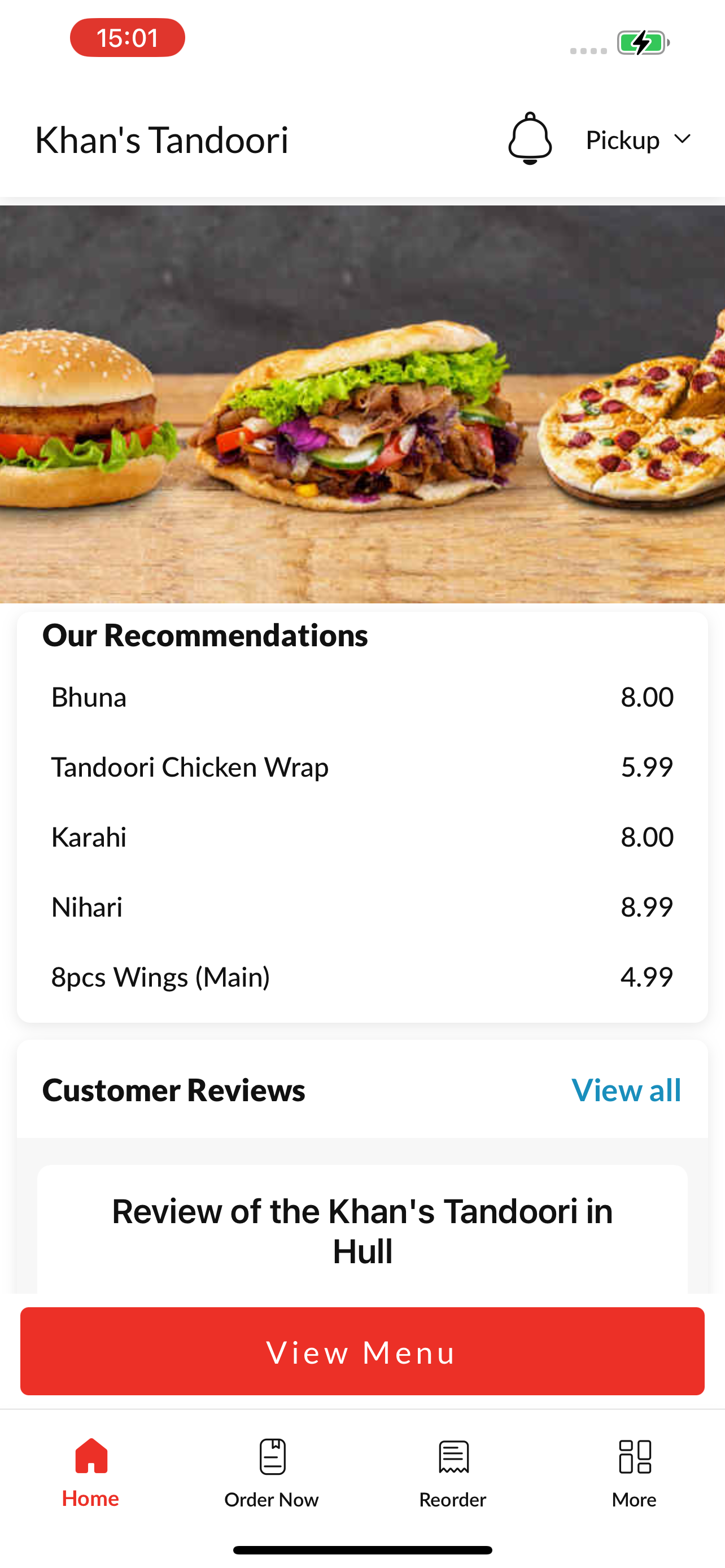 Khan's Tandoori. screenshot 2