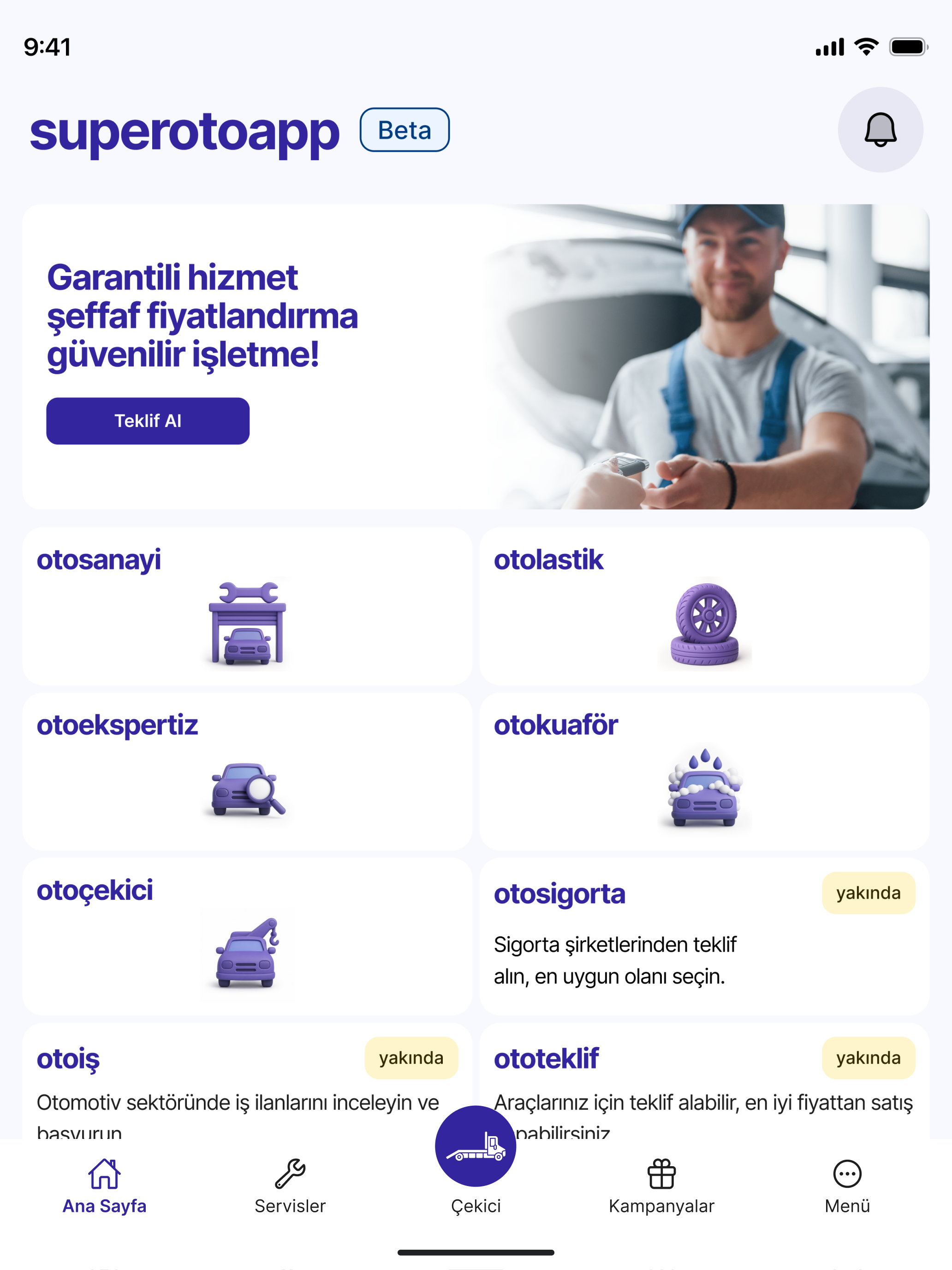 SuperOtoApp: Garantili Servis