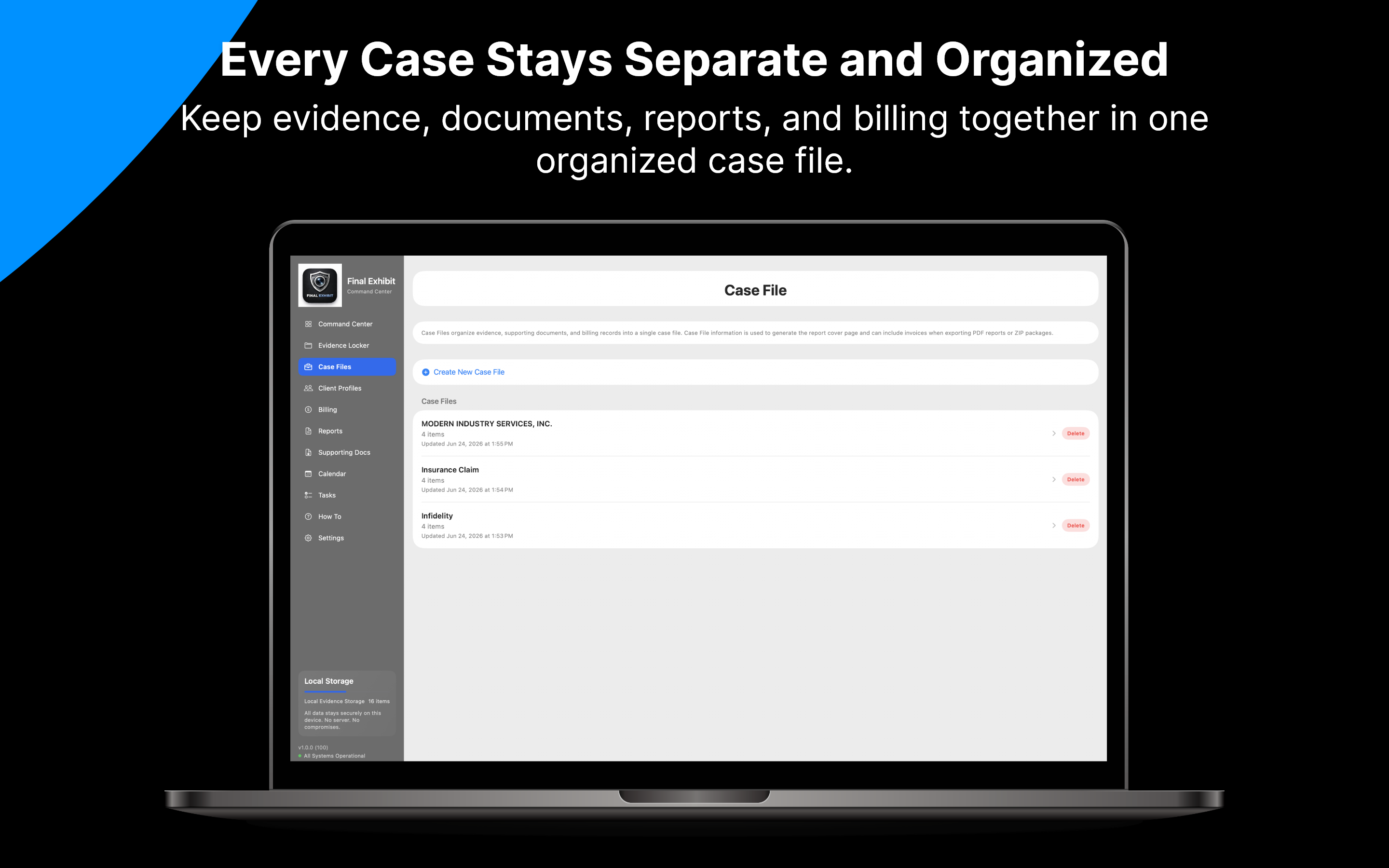 Final Exhibit: Case Builder screenshot 14