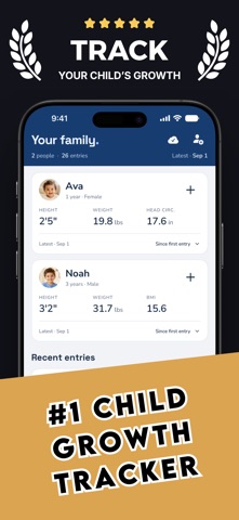Child Growth Tracker GrowthKit Screenshot 1 of 7