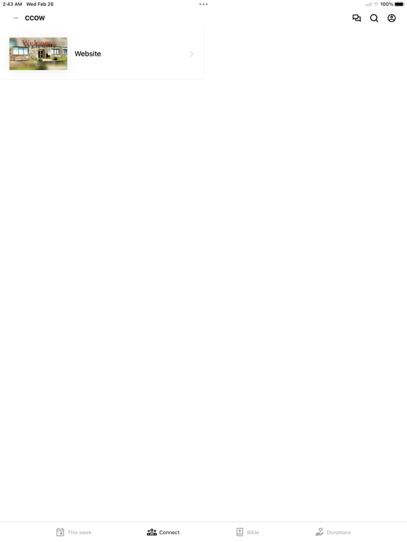 Calvary Chapel of Westchester iPad screenshot 2 - Education app