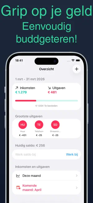 SpaarSaurus - Budget App screenshot 1