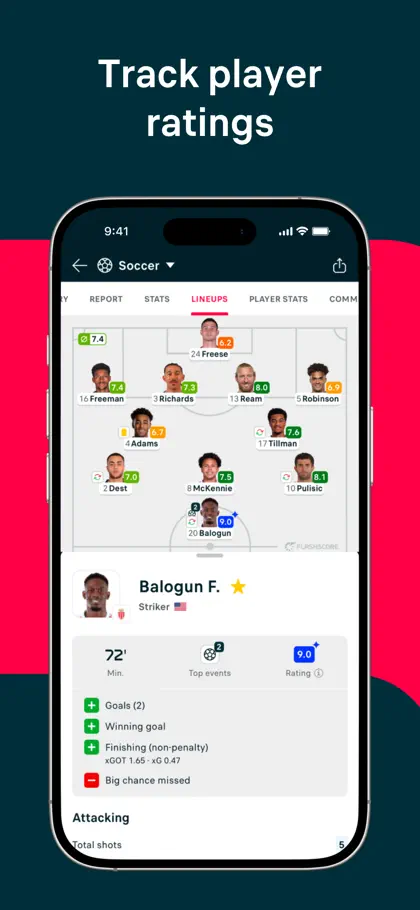 Screenshot 3 von 6 zu Flashscore: Live Scores & News