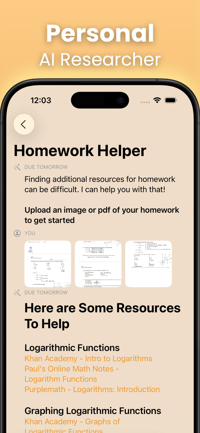 Due Tomorrow Homework Manager