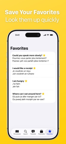 SpeakEasy French Phrasebook screenshot