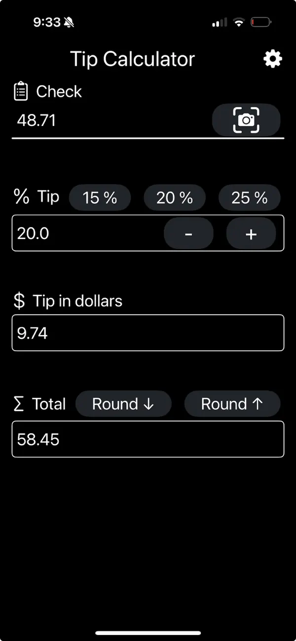 #2. Tip Calculator AI (iOS) By: TOBIAS ERICH BINKERT