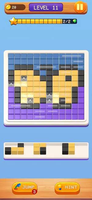 Pixel Block Jam Puzzle screenshot 1