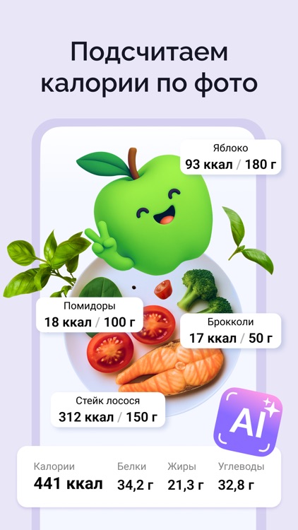 Счетчик калорий: Худеем вместе