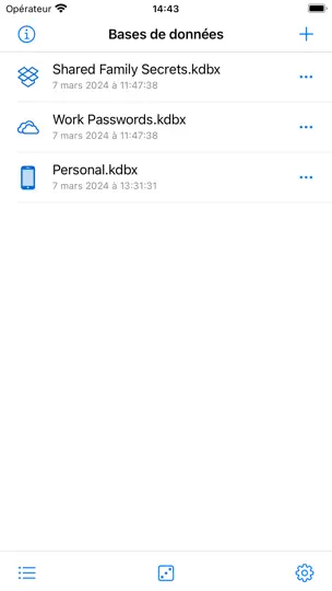 Capture d'écran de KeePassium Pour Intune sur iPhone 1