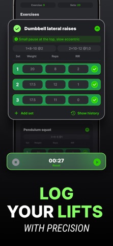 Atlas Fitness Gym Lift Logbook iPhone screenshot