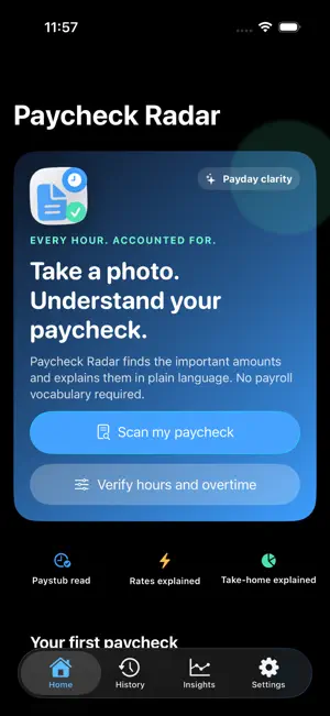 Paycheck Radar: Pay Tracker screenshot 1