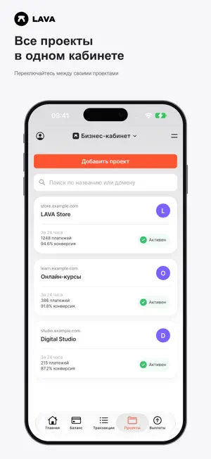 LAVA — Бизнес кабинет screenshot 4