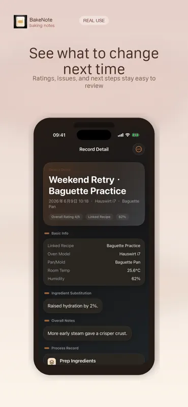 BakeNote : Baking Diary screenshot 4 of 5