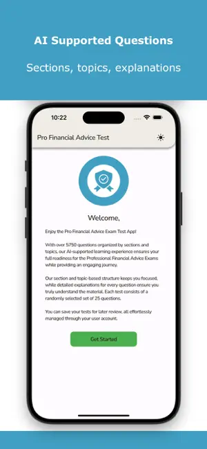 Pro Financial Advice Exam Test screenshot 2