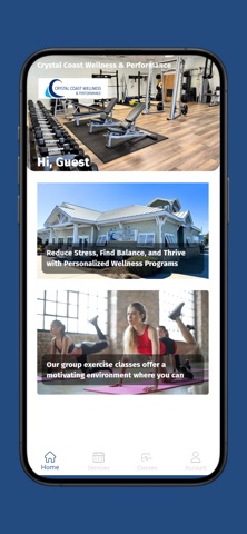 Crystal Coast Wellness App Screenshot 1 of 3