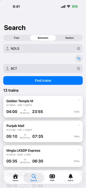 Railo — Live Train Status screenshot 3