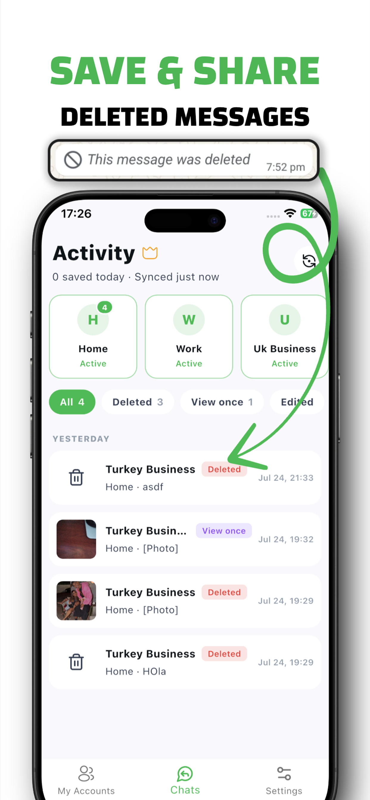 InvisChat: Dual Chat & Status screenshot 4