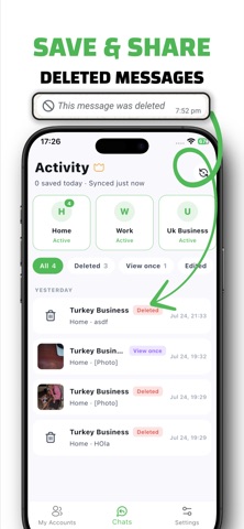 InvisChat: Dual Chat & Status Screenshot 4 of 9
