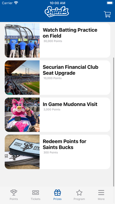 Saints Baseball Screenshot