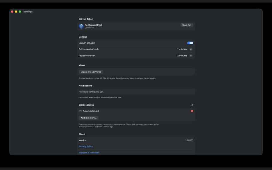 #3. Pull Request Pilot (macOS) Por: Julian MAURIN