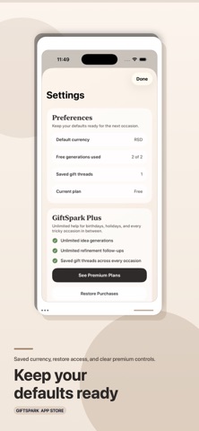 GiftSpark: AI Gift Idea Finder screenshot